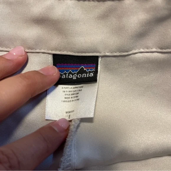 Patagonia Women's Size 6  Skort Khaki Gray Skirt Short Side Zip Polyester - Picture 7 of 11